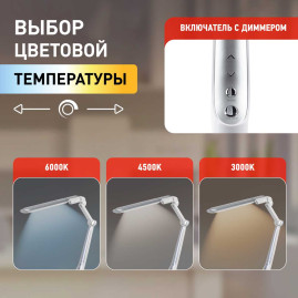 Настольная лампа ЭРА NLED-496-12W-S Б0052768