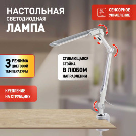Настольная лампа ЭРА NLED-496-12W-S Б0052768