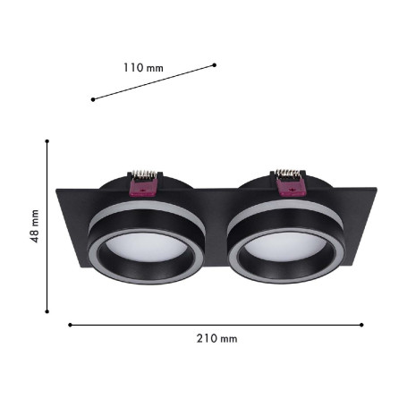Встраиваемый светильник Favourite 4651-2C