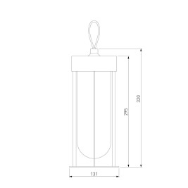 Уличный подвесной светодиодный светильник Elektrostandard Ritz 35183/S a068270