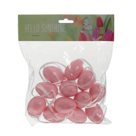 Набор из 12-ти изделий декоративных подвесных &quot;Яйцо&quot; (3*4), L16 W3 H20 см