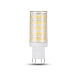 Лампа светодиодная Gauss G9 5W 4100К прозрачная 107309205