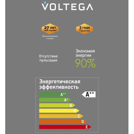 Лампа светодиодная филаментная Voltega 271 E27 4W 1800K золотая 8567