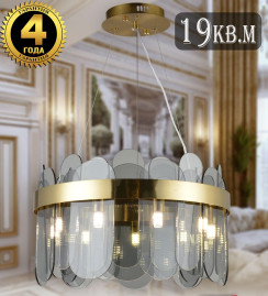 Подвесная люстра Natali Kovaltseva Valencia 91000/8C Gold Satin