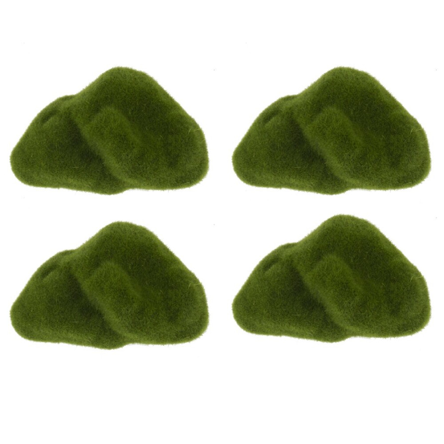 Камни декоративные, набор 4 шт, L26 W15 H6 см