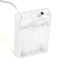 Светодиодная гирлянда Feron CL565 линейная Лед шарики, статичная 3м + 0.3м 2700K с питанием от батареек, прозрачный шнур 48611