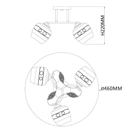 Потолочная люстра Escada Aiva 1110/3PL