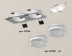 Комплект встраиваемого светильника Ambrella light Techno Spot XC7635043 SWH/FR/CL белый песок/белый матовый/прозрачный (C7635, N7160)