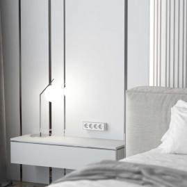 Розетка четверная с заземлением и шторками Gallant Werkel a071252