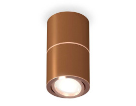 Комплект накладного светильника Ambrella light Techno Spot XS7404080 SCF/PPG кофе песок/золото розовое полированное (C7404, A2073, C7404, N7005)