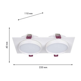 Встраиваемый светильник Favourite 4649-2C