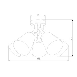 Потолочная люстра TK Lighting 666 Vaio 5