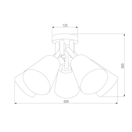 Потолочная люстра TK Lighting 666 Vaio 5