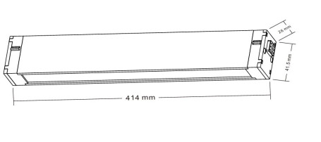 Светильник трековый Crystal Lux CLT 0.35 001 18W BL M4000K