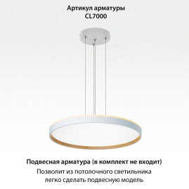 Потолочный светодиодный светильник Citilux Etalon CL750500R