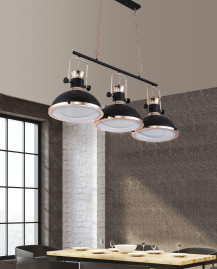 Подвесная люстра Lumina Deco Batore LDP 274-3 BK