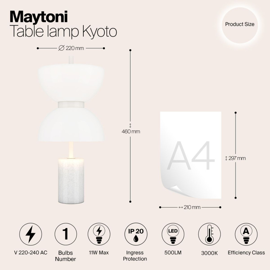 Настольная светодиодная лампа Maytoni Memory MOD178TL-L11W3K