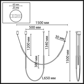Подвесной светильник Odeon Light Monella Hightech 7149/24CL