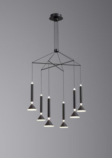 Люстра подвесная Alfa Light F3024-43 BLACK