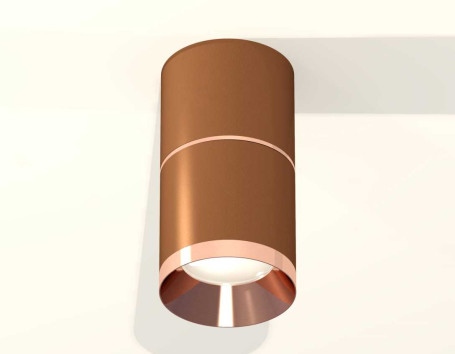 Комплект накладного светильника Ambrella light Techno Spot XS7404081 SCF/PPG кофе песок/золото розовое полированное (C7404, A2073, C7404, N7035)