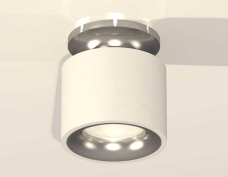 Комплект накладного светильника Ambrella light Techno Spot XS7510081 SWH/PSL белый песок/серебро полированное (N7927, C7510, N7012)