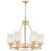Подвесная люстра Lumina Deco Marietta LDP 8025-6 F.GD+WT