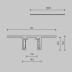 Шинопровод 1м Exility X встраиваемый под ГКЛ 12,5мм Maytoni Technical EXILITY X Busbar trunkings Exility X TRX239-421.12B