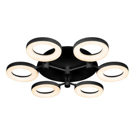 Потолочная светодиодная люстра iLedex Jomo FS-014-X6-(B) 72W BK