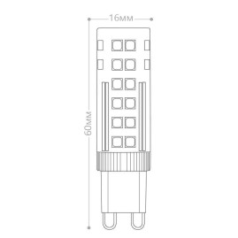 Лампа светодиодная Feron G9 7W 4000K прозрачная LB-433 25767