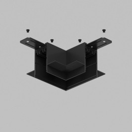 Коннектор L-образный потолок-потолок Denkirs Smart Hide TR2112-BK