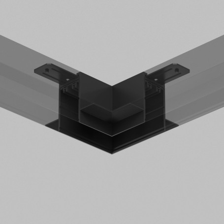 Коннектор L-образный потолок-потолок Denkirs Smart Hide TR2112-BK