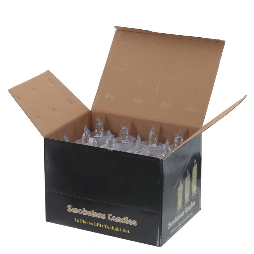 Изделие декоративное &quot;Свеча&quot; (подсветка, 3xLR54) (блок 12шт), D 6 см, L6 W6 H18 см