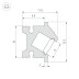 Профиль встраиваемый Arlight SL-Bevel-H12-F13-2000 Anod Iron Grey 045329