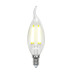 Лампа светодиодная филаментная Uniel E14 6W 4000K прозрачная LED-CW35-6W/NW/E14/CL PLS02WH UL-00001374