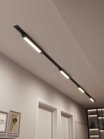 Встраиваемая однофазная трековая система Hesby Lighting Skylite №1 со светильниками HSBL_kompl_S001_VI4B4K
