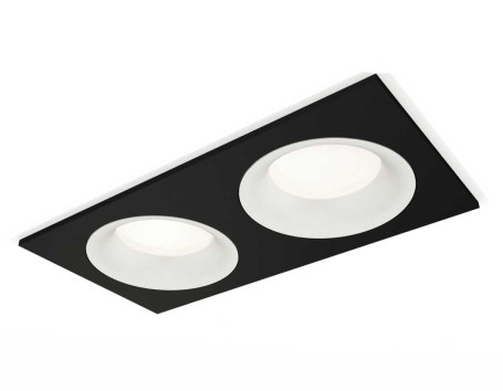 Комплект встраиваемого светильника Ambrella light Techno Spot XC7636001 SBK/SWH черный песок/белый песок (C7636, N7010)
