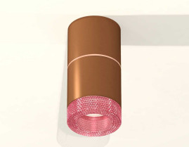 Комплект накладного светильника Ambrella light Techno Spot XS7404082 SCF/PI кофе песок/розовый (C7404, A2073, C7404, N7193)
