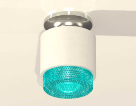 Комплект накладного светильника Ambrella light Techno Spot XS7510082 SWH/BL белый песок/голубой (N7927, C7510, N7194)