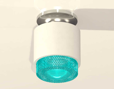 Комплект накладного светильника Ambrella light Techno Spot XS7510082 SWH/BL белый песок/голубой (N7927, C7510, N7194)