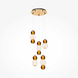 Подвесная светодиодная люстра Maytoni Drop MOD273PL-L80G3K