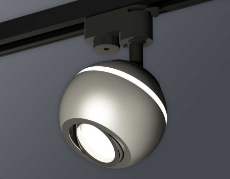 Комплект трекового светильника Ambrella light Track System XT1103002 SSL/PSL серебро песок/серебро полированное (A2521, C1103, N7003)