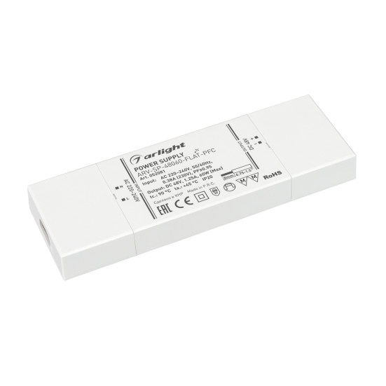 Блок питания ARV-SP-48060-FLAT-PFC (48V, 1.25A, 60W) Arlight 052081