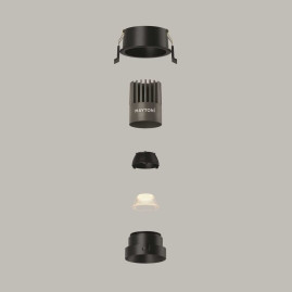 Встраиваемый светильник Maytoni Technical Downlight Dip DL115-10W-3K-B