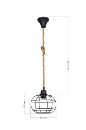 Подвесной светильник Toplight Adella TL1600H-01BK