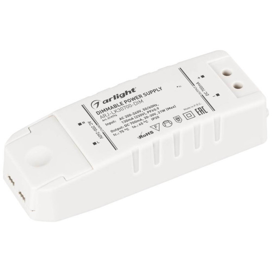 Драйвер Arlight ARJ-LK30700-DIM 20-30V 21W IP20 0,7A 019776