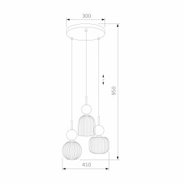 Подвесной светильник TK Lighting 11148 Sophia Green Cognac a071834