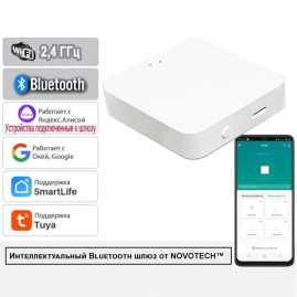 Интеллектуальный Bluetooth-шлюз Tuya Smart Life для умного дома 2,4ГГц Novotech Easy Gate 359457