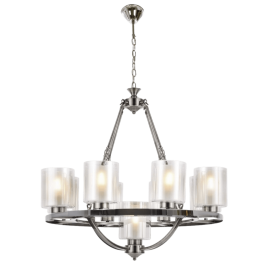 Подвесная люстра Lumina Deco Santini LDP 1220-9 CHR+WT