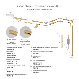 Подвод питания Denkirs Shine Base TR5721-SB