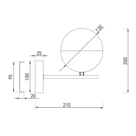 Бра Eurosvet Nuvola 70129/1 латунь
